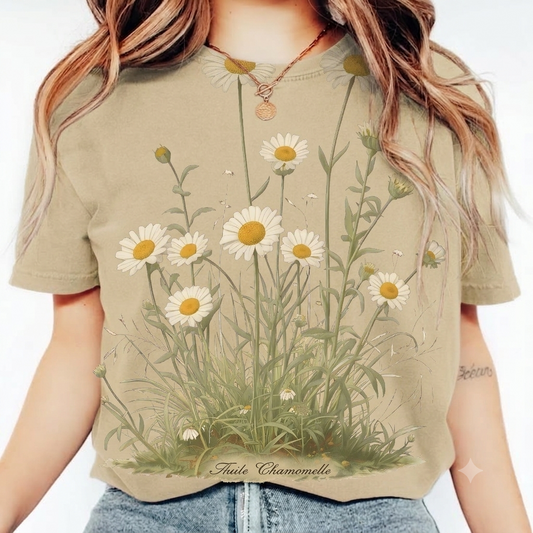 Daisy Meadow T‑Shirt — Vintage Wildflower Graphic Tee