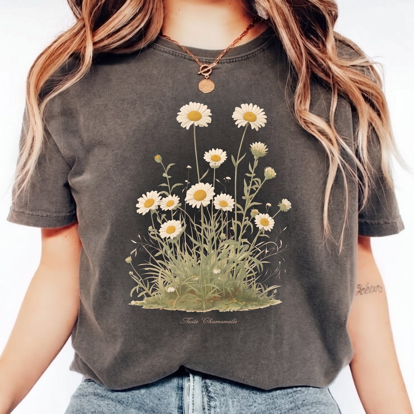 Daisy Meadow T‑Shirt — Vintage Wildflower Graphic Tee
