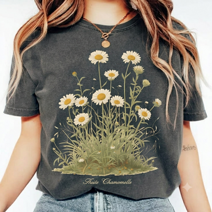 Daisy Meadow T‑Shirt — Vintage Wildflower Graphic Tee