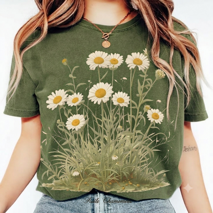 Daisy Meadow T‑Shirt — Vintage Wildflower Graphic Tee