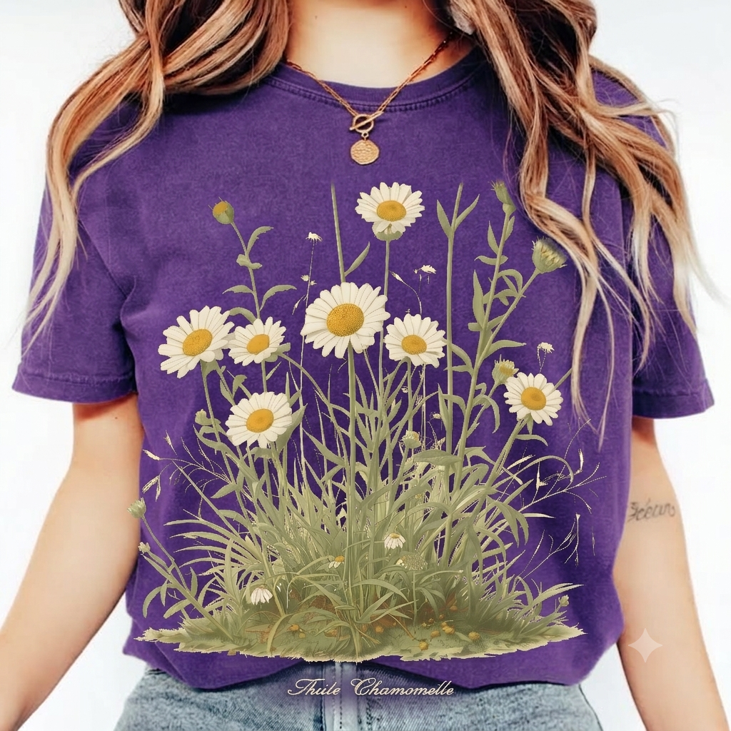 Daisy Meadow T‑Shirt — Vintage Wildflower Graphic Tee